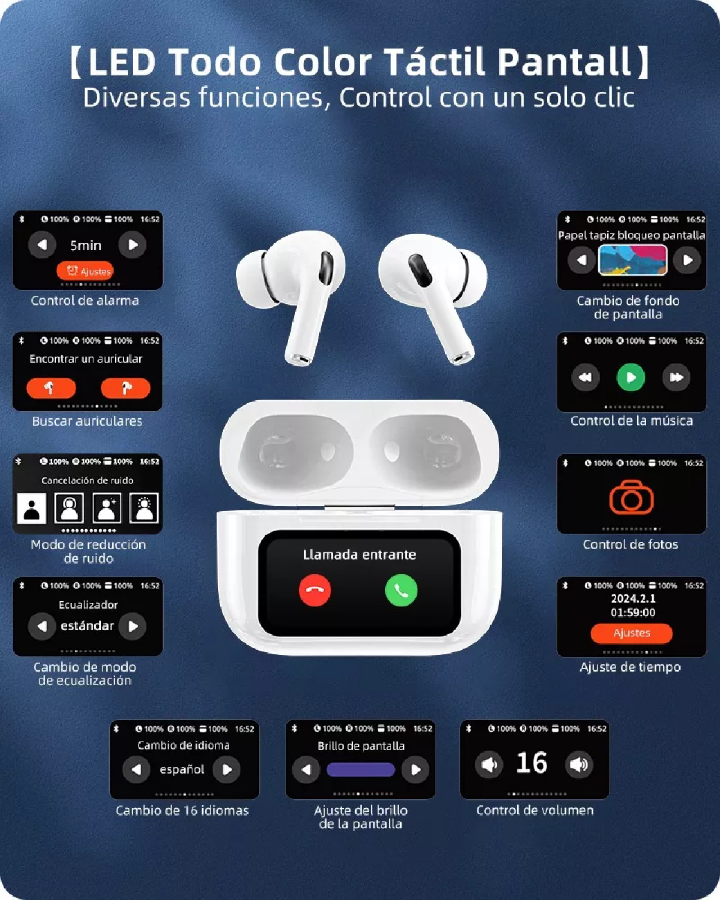 Foto 3 pulgar | Audífonos True Wireless Belug con Estuche de Pantalla