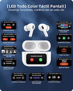 Foto 2 | Audífonos True Wireless Belug con Estuche de Pantalla