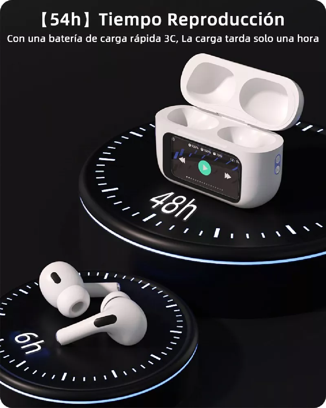 Foto 6 | Audífonos True Wireless Belug con Estuche de Pantalla