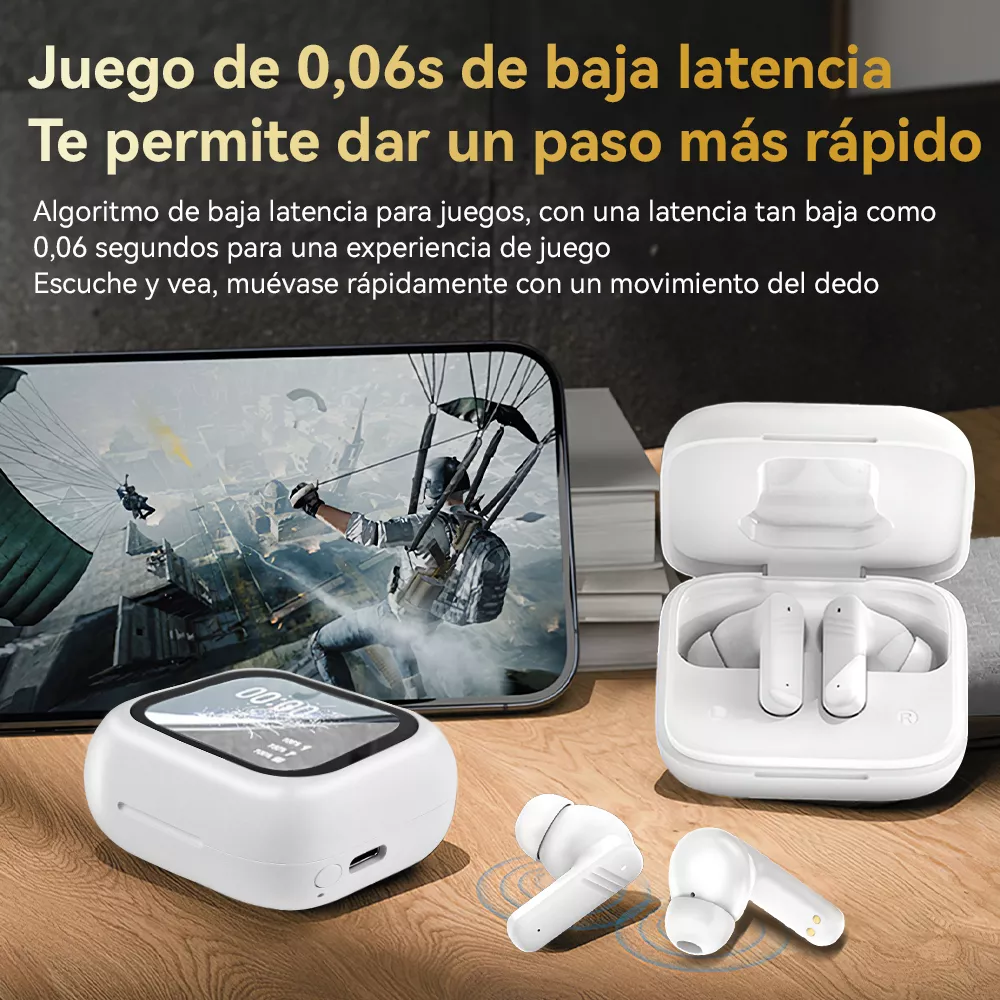 Foto 7 pulgar | Audífonos True Wireless Belug con Estuche de Pantalla