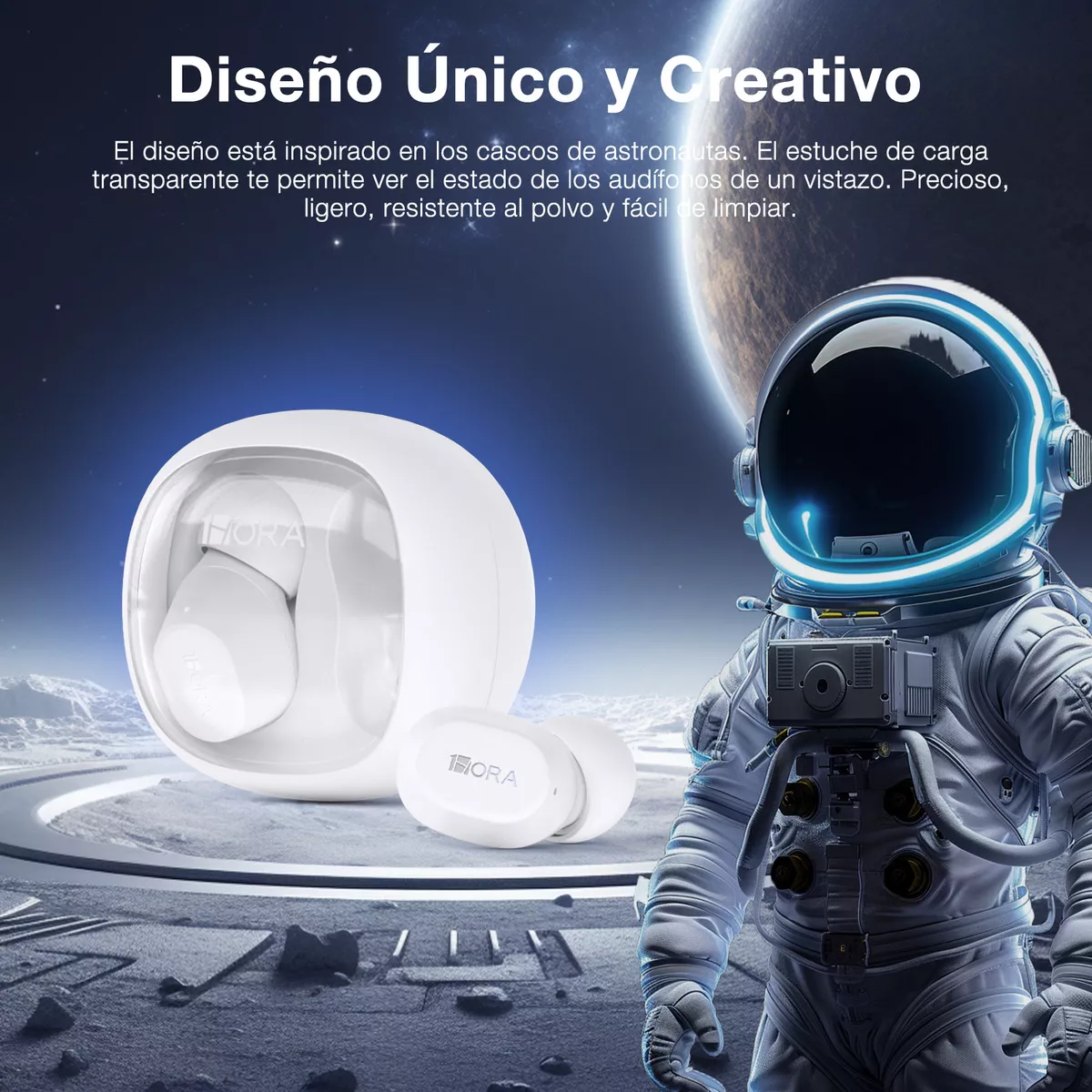 Foto 2 | Audífonos True Wireless 1Hora con Bluetooth