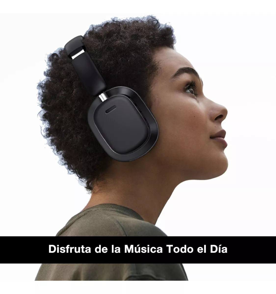 Foto 3 pulgar | Audífonos Inalámbricos 1Hora Negros con Bluetooth