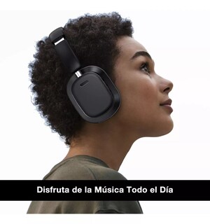 Foto 2 | Audífonos Inalámbricos 1Hora Negros con Bluetooth