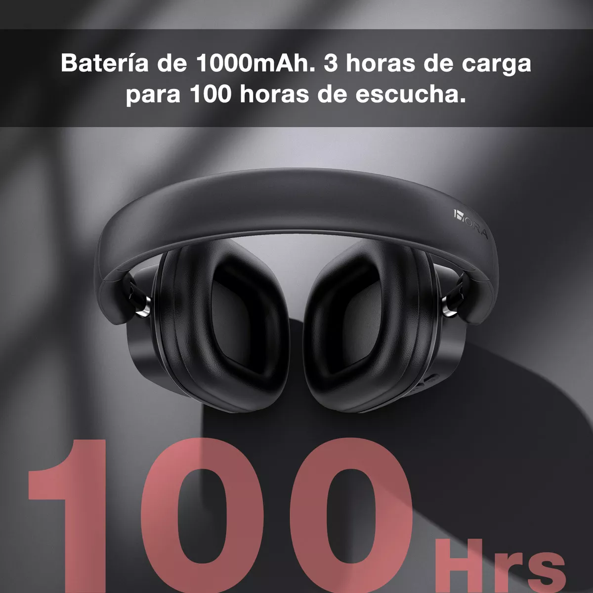 Foto 4 pulgar | Audífonos Inalámbricos 1Hora Negros con Bluetooth