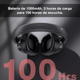 Foto 3 | Audífonos Inalámbricos 1Hora Negros con Bluetooth
