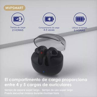 Foto 3 | Audífonos Bluetooth 5.3 Belug Negros