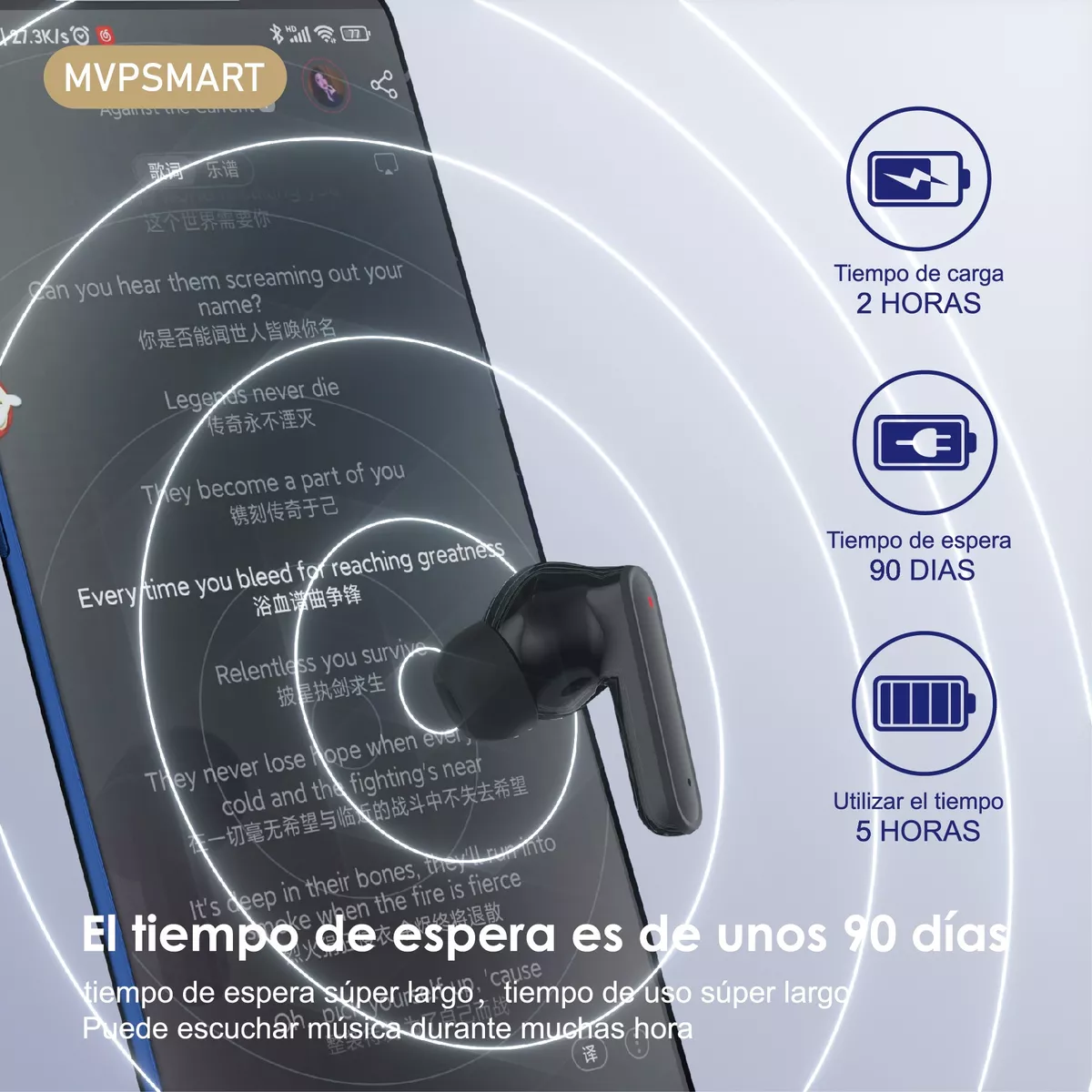 Foto 5 pulgar | Audífonos Bluetooth 5.3 Belug Negros
