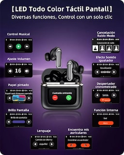 Foto 2 | Audífonos True Wireless Belug con Estuche de Pantalla
