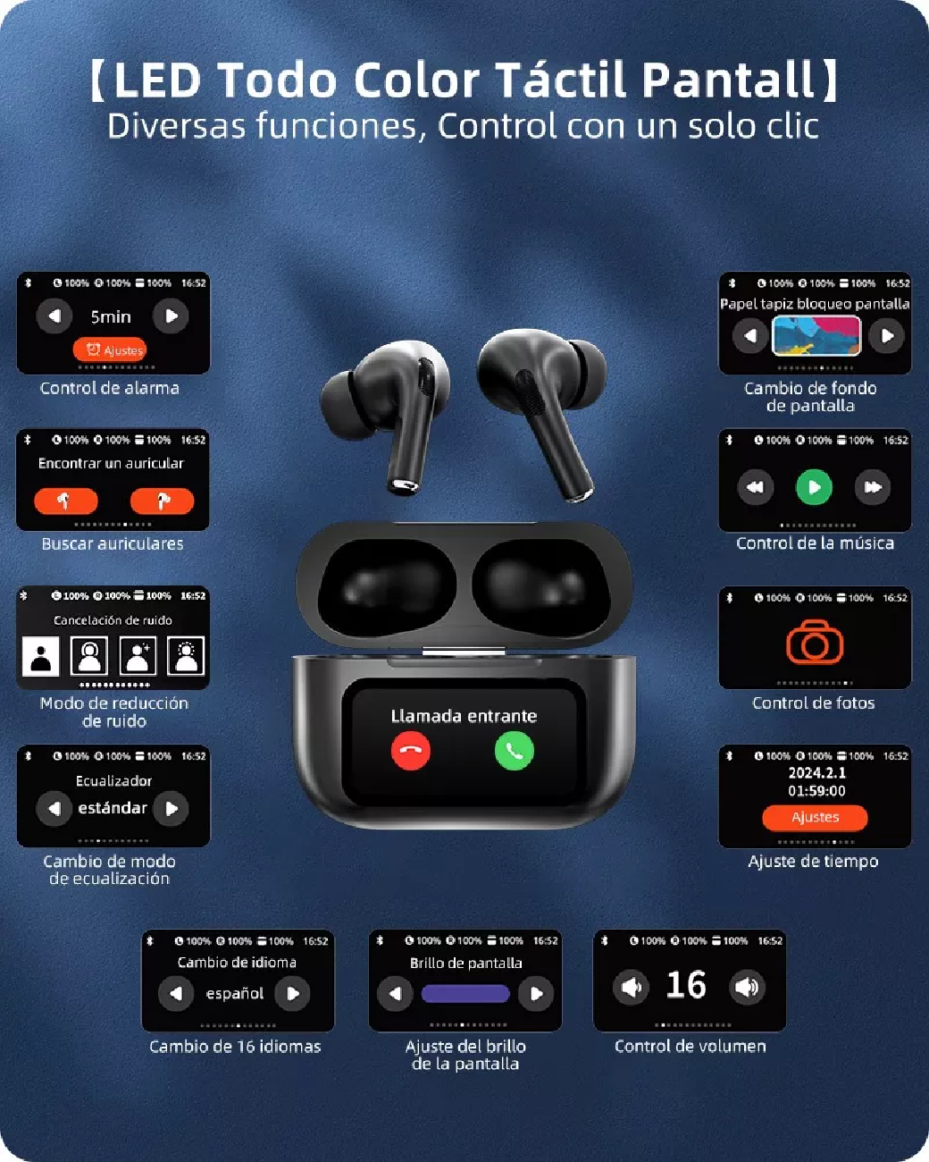 Foto 3 pulgar | Audífonos True Wireless Lab.G con Pantalla