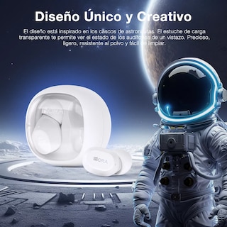 Foto 2 | Audífonos Inalámbricos In Ear 1 Hora Bluetooth 5.3 Blancos