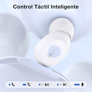 Foto 4 | Audífonos Inalámbricos In Ear 1 Hora Bluetooth 5.3 Blancos