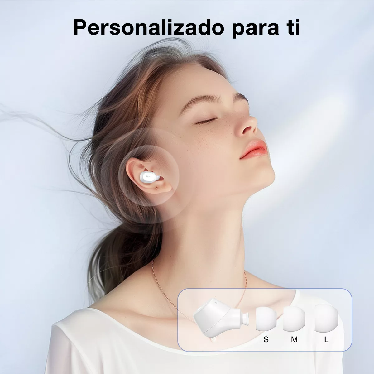 Foto 6 pulgar | Audífonos Inalámbricos In Ear 1 Hora Bluetooth 5.3 Blancos