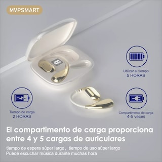 Foto 3 | Audífonos Manos Libres Open-ear Bluetooth Moda Dorado