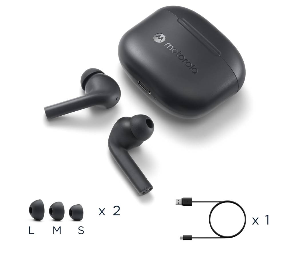 Foto 6 pulgar | Audífonos Inalámbricos Motorola Buds 065 Bluetooth 17h Negro