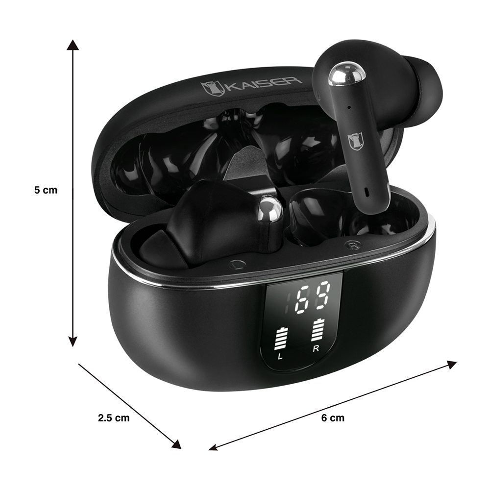 Foto 6 | Audífonos In-ear Bluetooth Kaiser Kh-9130bk Led