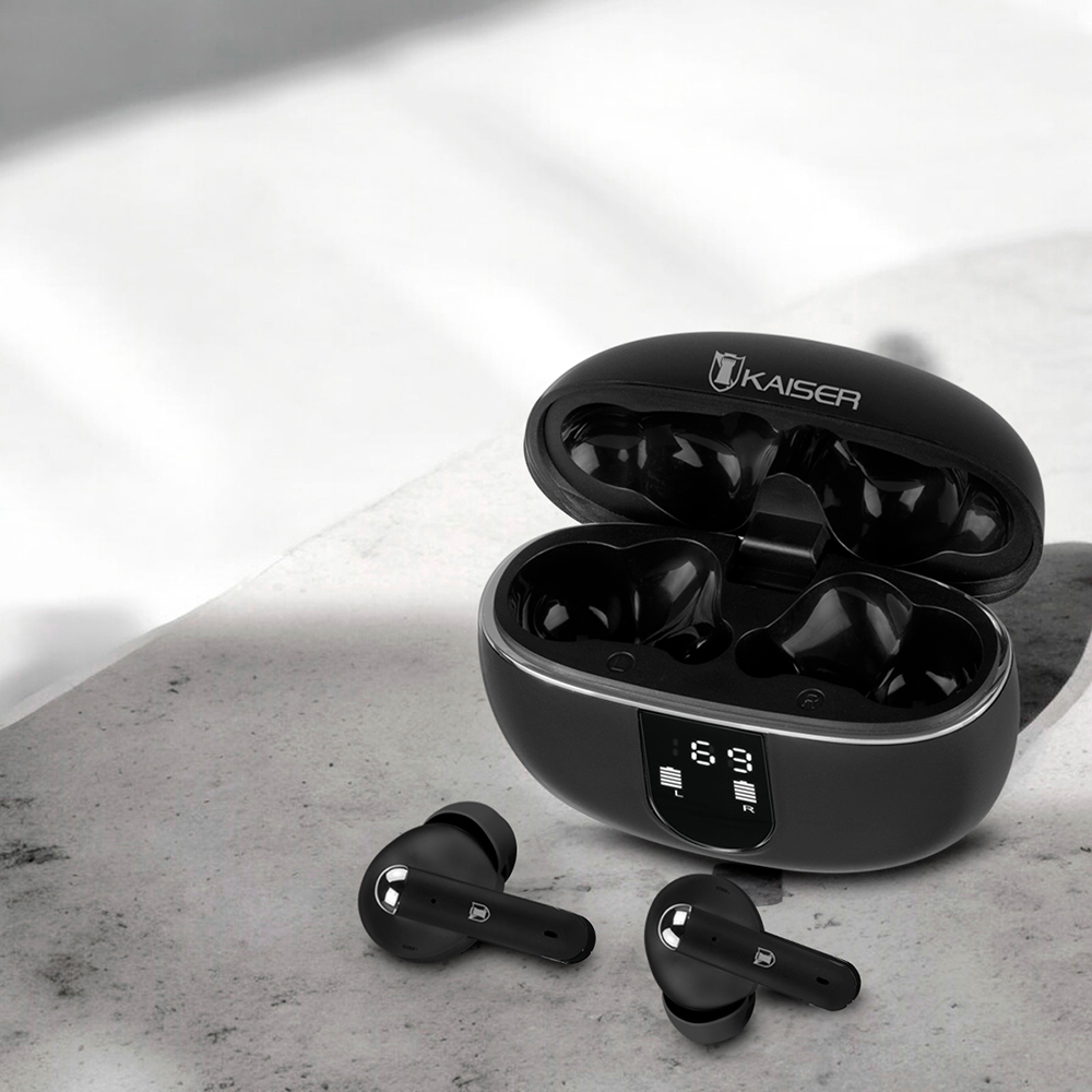 Foto 9 pulgar | Audífonos In-ear Bluetooth Kaiser Kh-9130bk Led