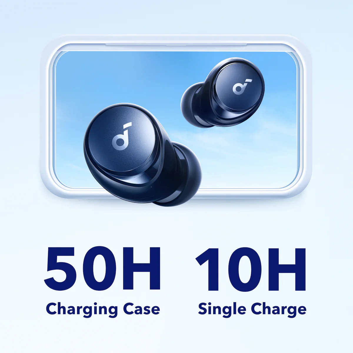 Foto 5 pulgar | Audífonos Inalámbricos Soundcore A40 50hr Cancelación Ruido Azul