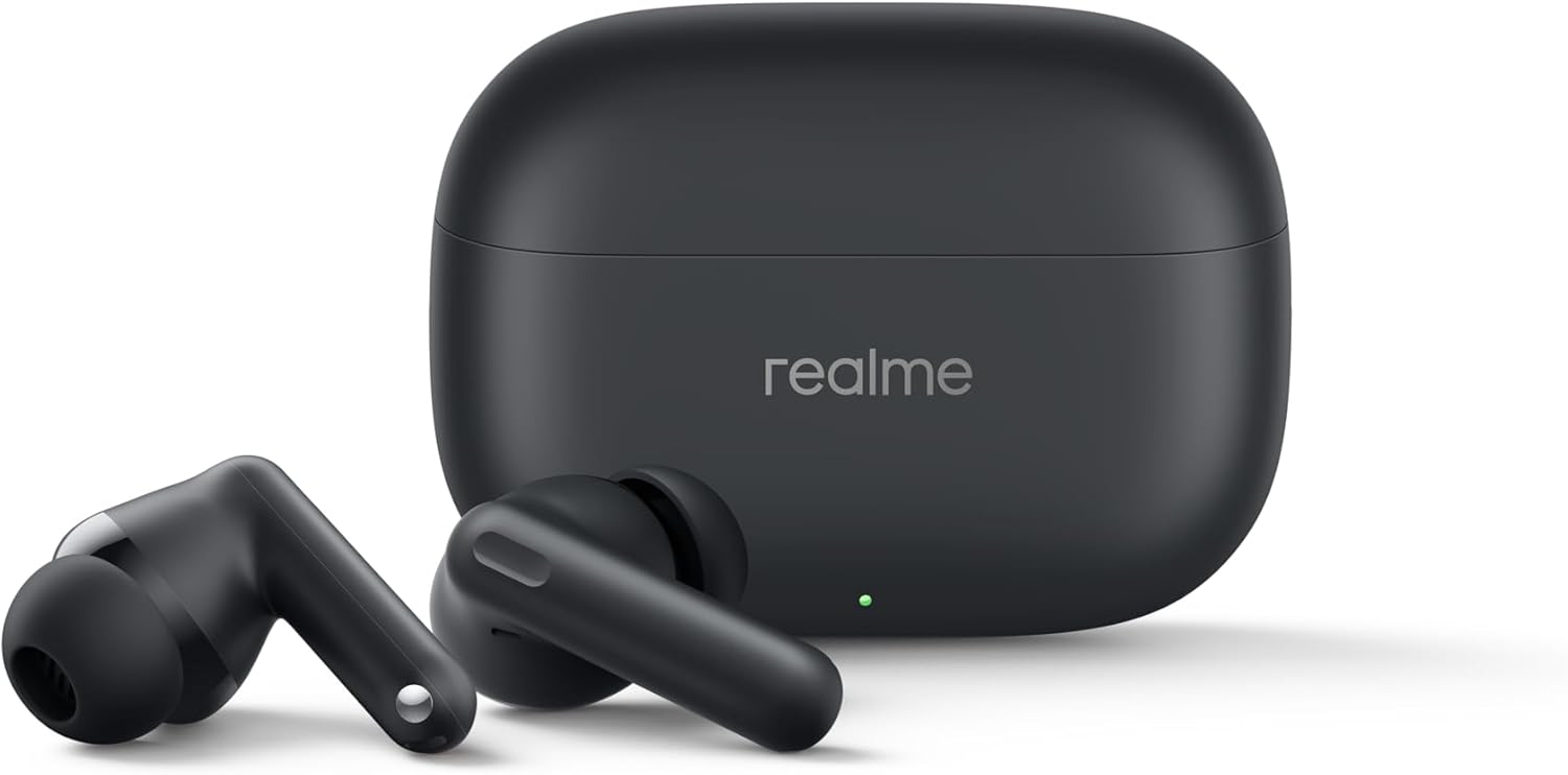 Audífonos Realme Buds T310 Bluetooth con Cancelación de Ruido Negros