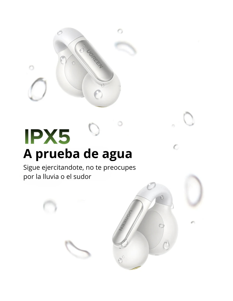 Foto 6 pulgar | Audífonos Inalámbricos Hitune S5 Ugreen Bluetooth 5.3 Earbuds Negros
