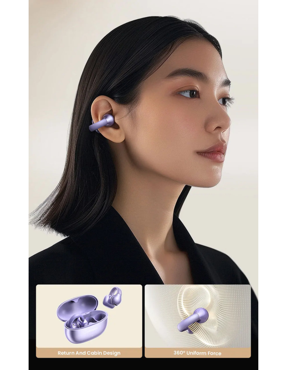Foto 4 pulgar | Audífonos Inalámbricos Hitune S3 Ugreen Bluetooth 5.3 Earbuds Morados