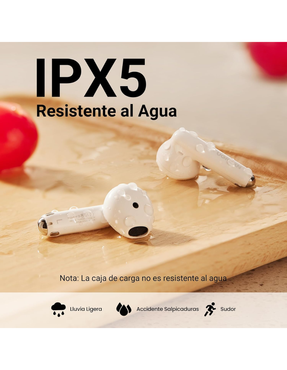 Foto 5 pulgar | Audífonos Inalámbricos Bluetooth 5.3 Ugreen In Ear Con Cancelación De Ruido Blancos