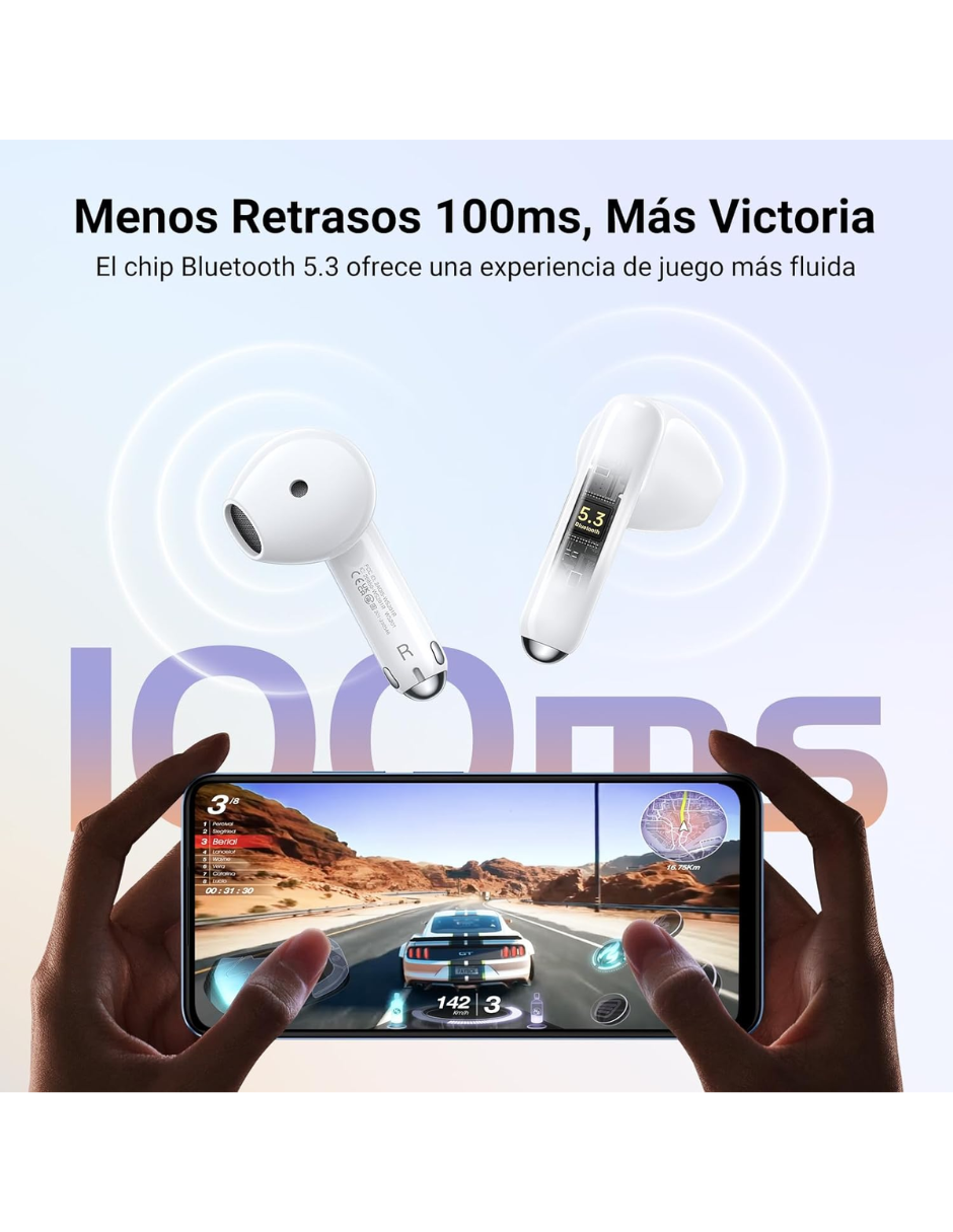 Foto 6 pulgar | Audífonos Inalámbricos Bluetooth 5.3 Ugreen In Ear Con Cancelación De Ruido Blancos