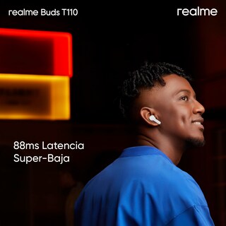 Foto 6 | Audifonos Realme T110 Bt 5.3 Enc Driver 10mm Batería 28h Control Táctil Ipx5 Azul