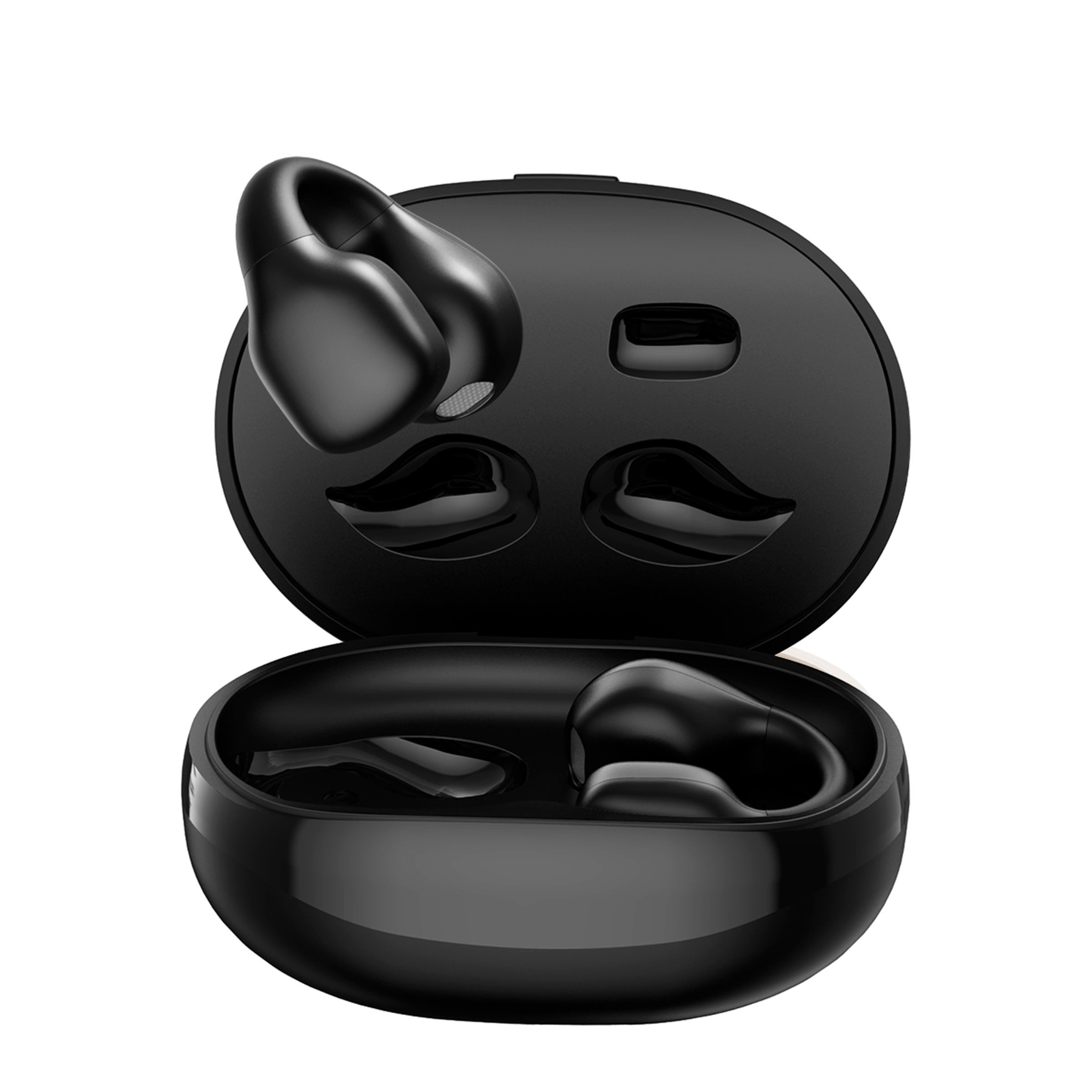 Foto 2 pulgar | Audifonos Langsdom Clipbuds R2 Negros