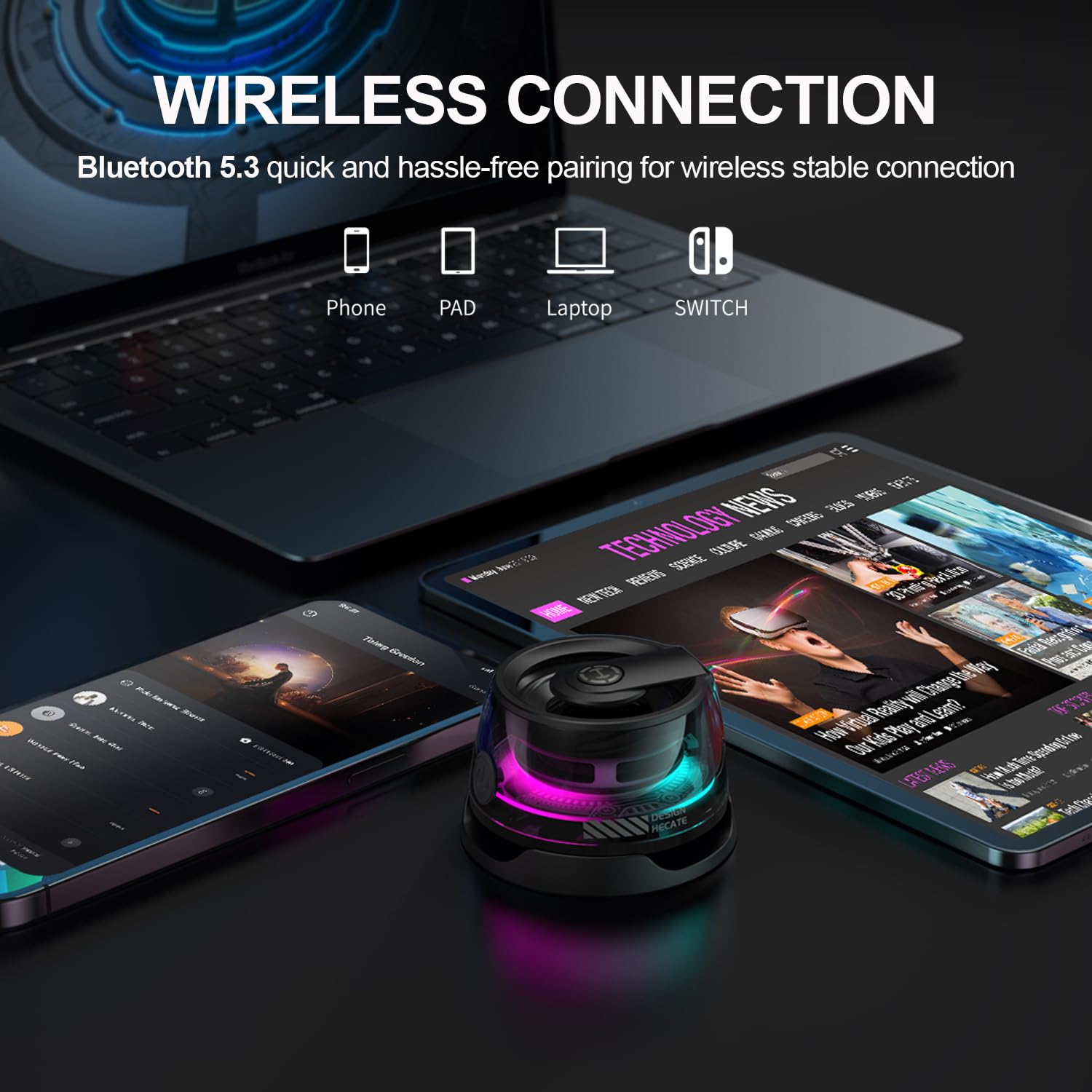 Foto 6 pulgar | Altavoz Bluetooth Edifier G200 Magnetic Con Rgb Para Iphone - Venta Internacional.