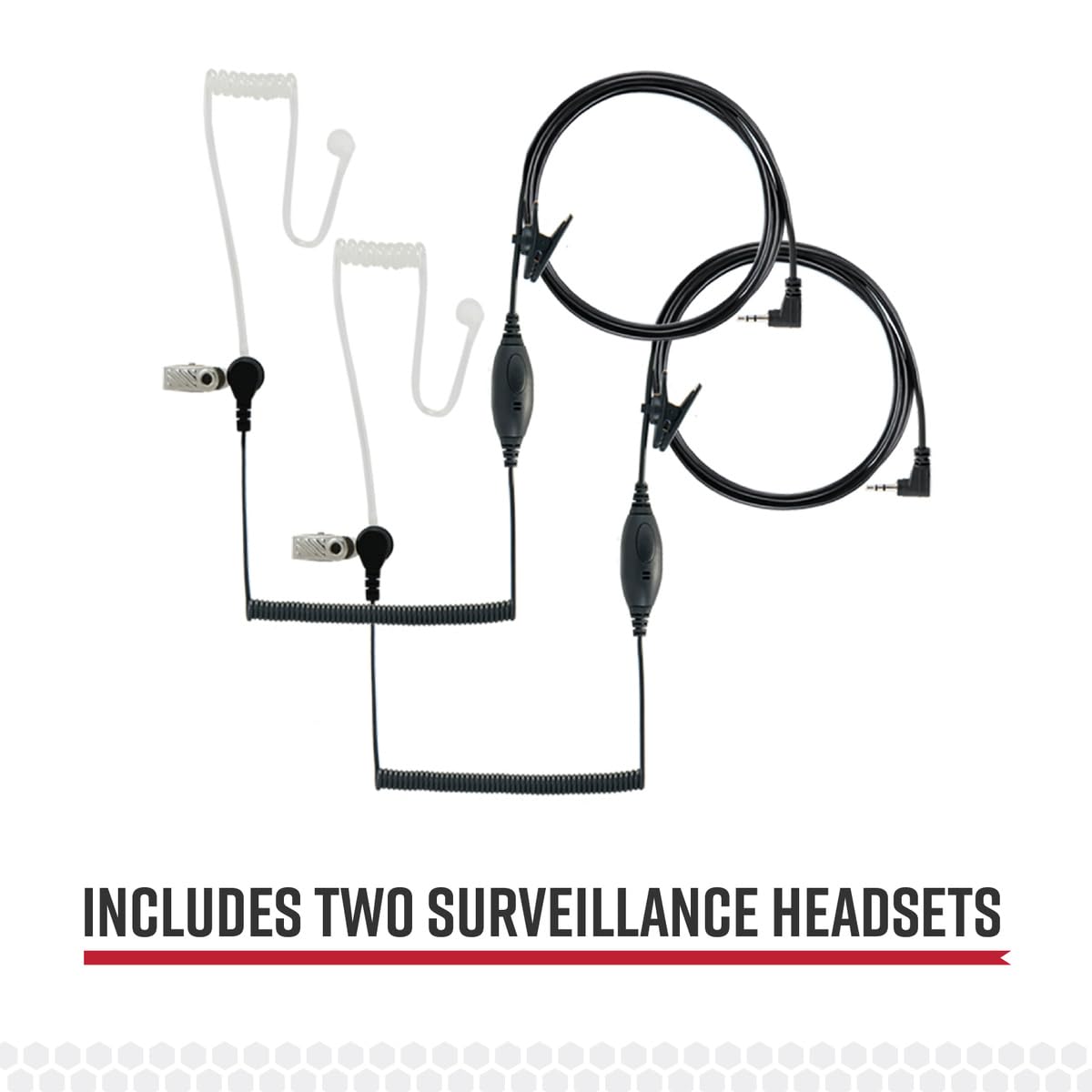Foto 3 pulgar | Auriculares Walkie Talkie Surveillance 2 Unidades - Venta Internacional