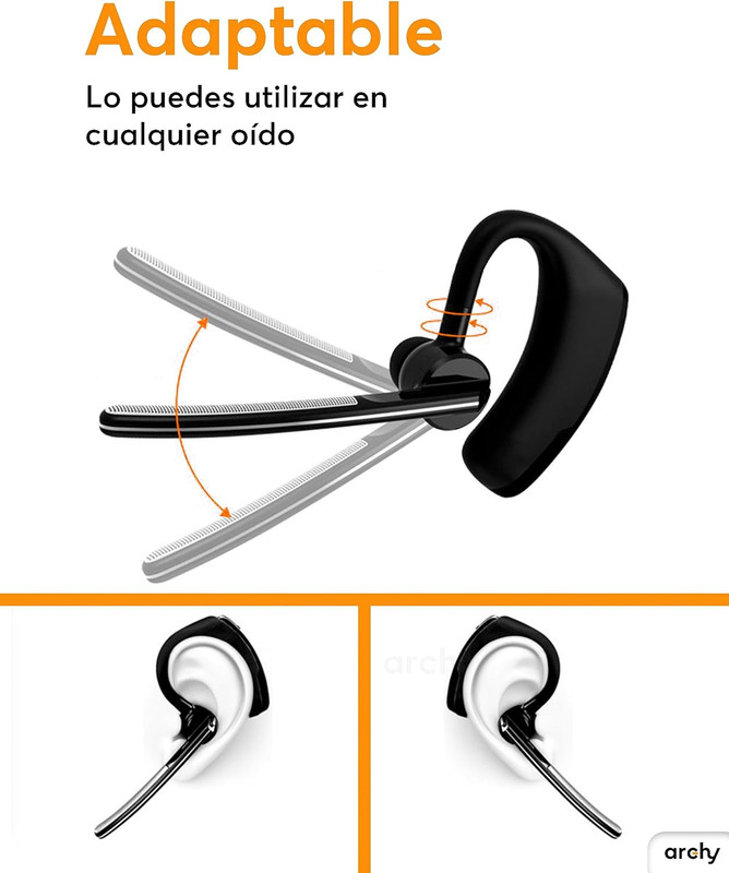 Foto 3 pulgar | Audífonos Manos Libres Archy con Bluetooth
