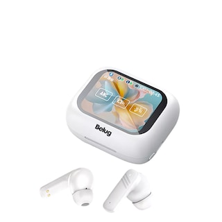 Foto 2 | Audífonos Con Pantalla Bluetooth Inalámbricos Belug, Blanco