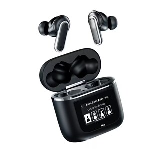 Foto 1 | Audífonos Smart Pantalla Anc Bluetooth 5.4 Tws Auriculares Belug, Negro