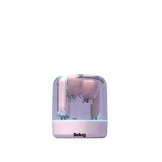 Foto 3 | Audífonos Inalámbricos Genérica A13 Bluetooth 5.3 Rgb Belug, Rosa Transparente