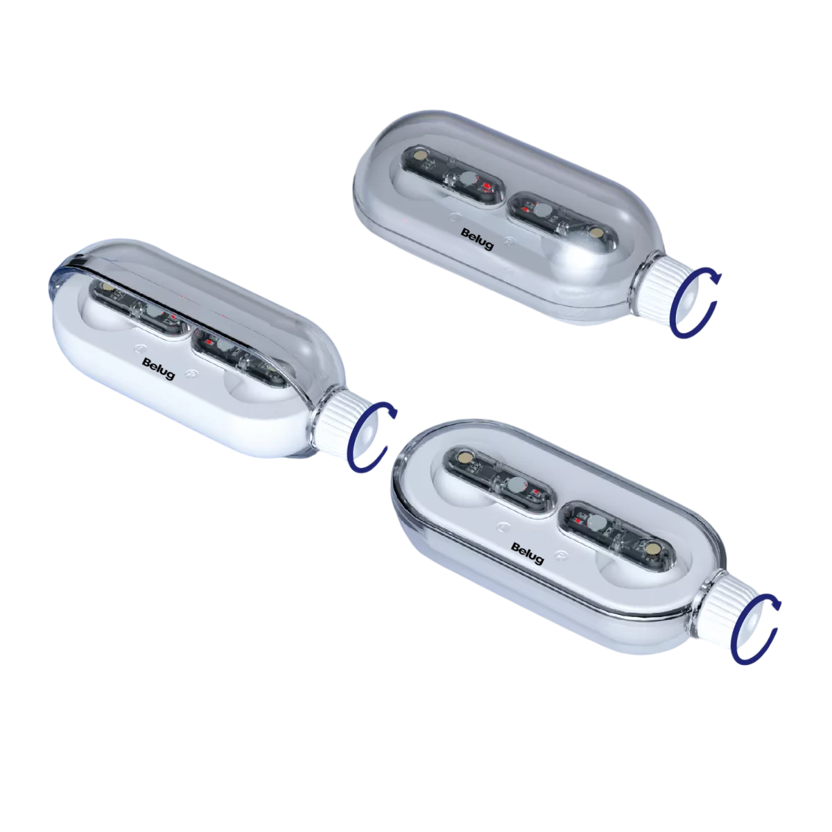 Foto 6 pulgar | Manos Libres Inalámbricos 5.3 Auriculares Bluetooth Belug,  Blanco