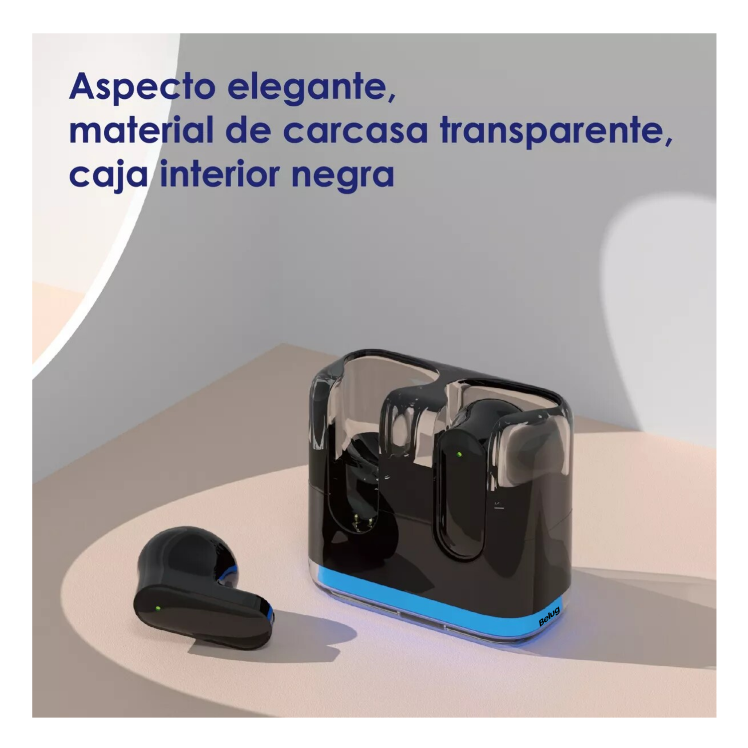 Foto 3 pulgar | Audífonos Manos Libres In-ear Negro Con Micrófono Belug, Negro