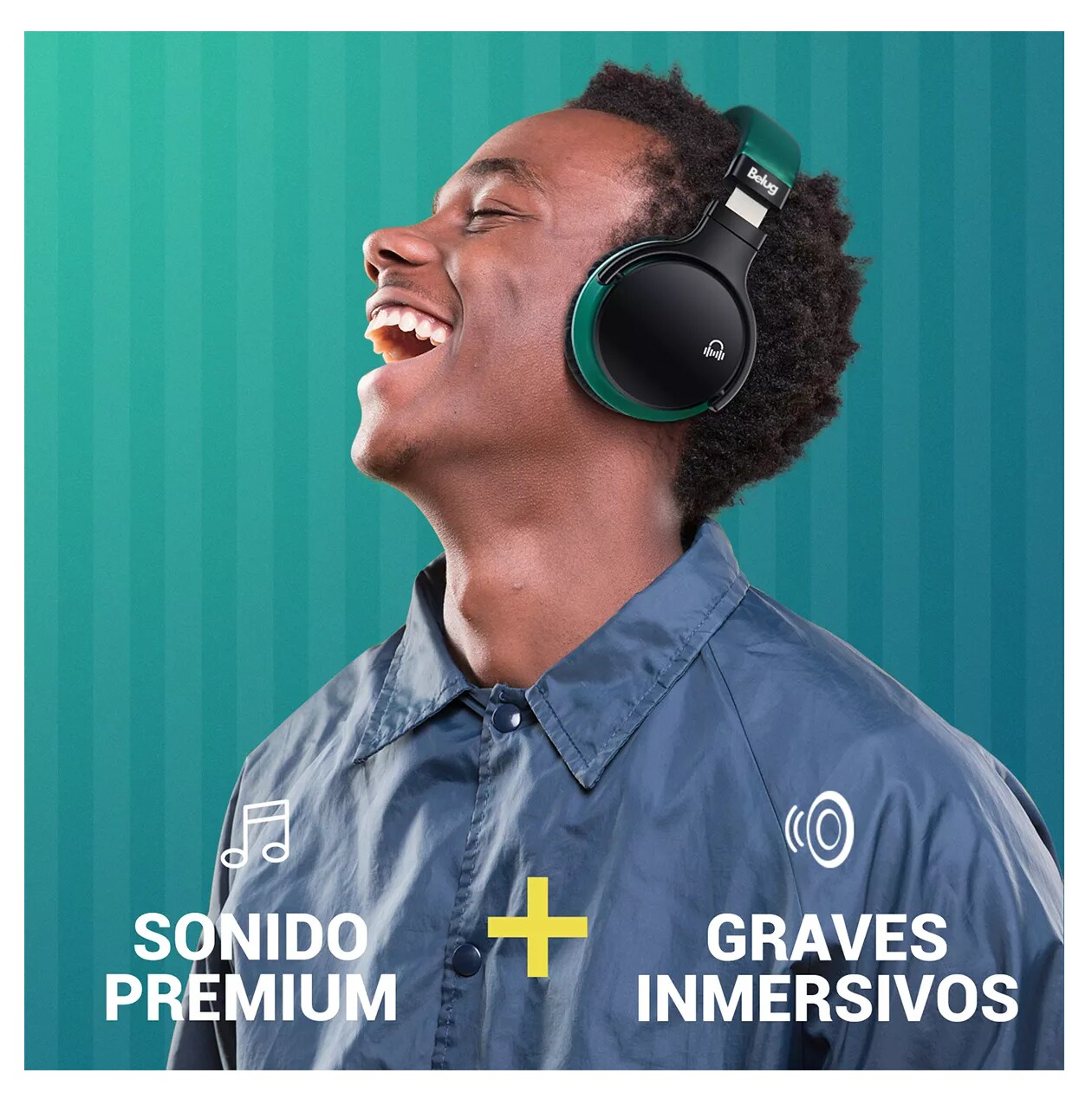Foto 5 | Auricular Inalámbrico Belug, E7c Rojo Bluetooth 5.0 Verde