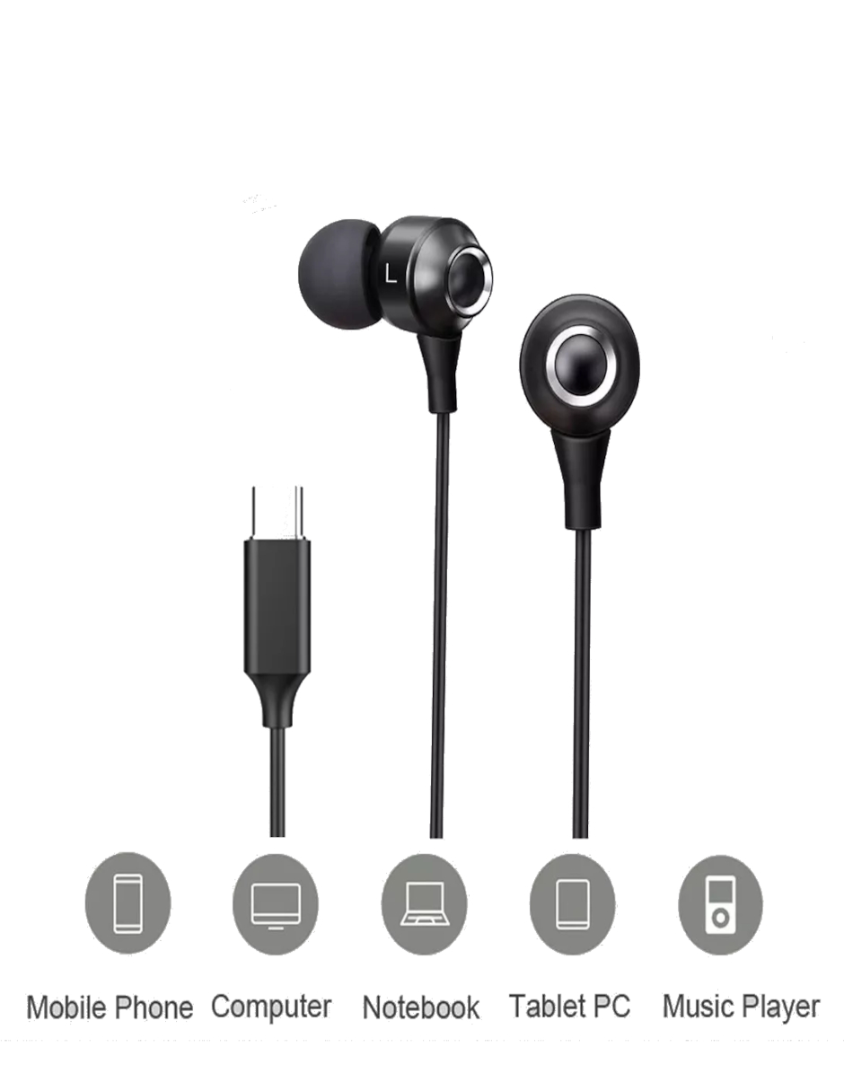 Foto 5 pulgar | Audífono Alámbrico Manos Libre Tipo C  + Gratis Termo Güish De Regalo
