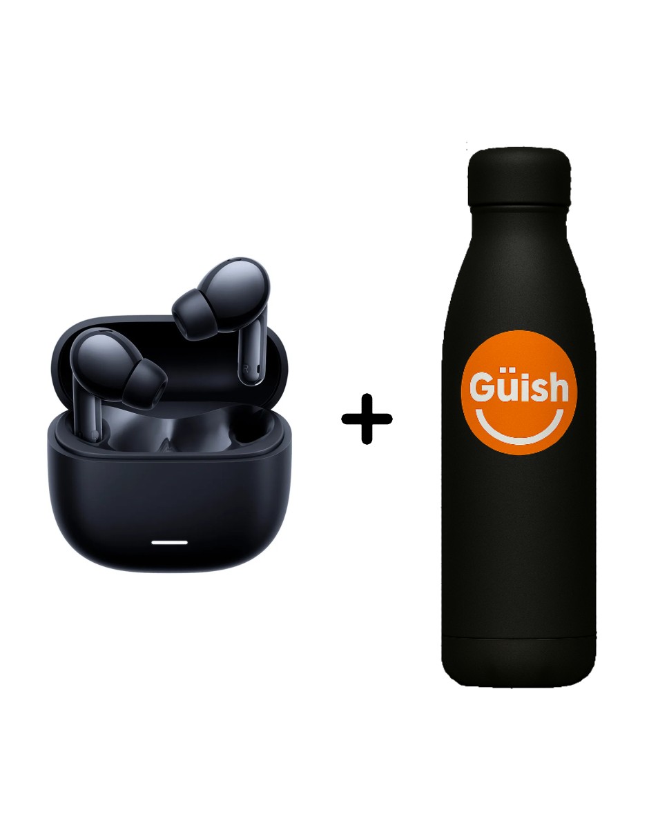 Foto 2 pulgar | Xiaomi Redmi Buds 6 Lite Color Negro + Gratis Termo Güish De Regalo