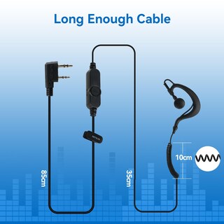 Foto 6 | Auricular Walkie Talkie Retevis Con Volumen Ajustable Para Rt22 - Venta Internacional.