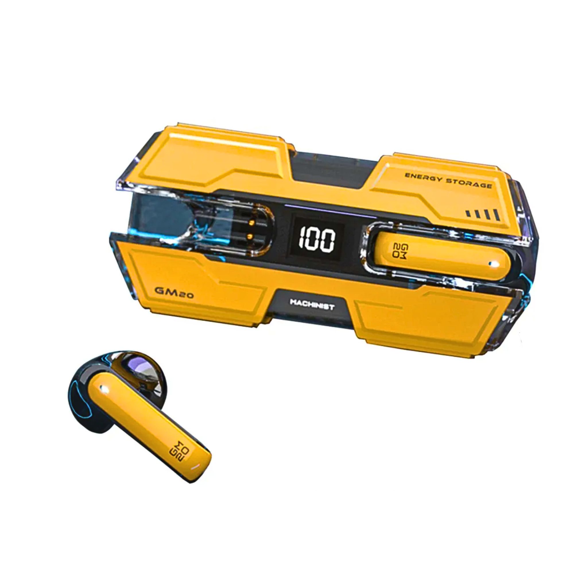 Foto 2 pulgar | Auriculares Inalámbricos Con Estuche De Carga Amarillo