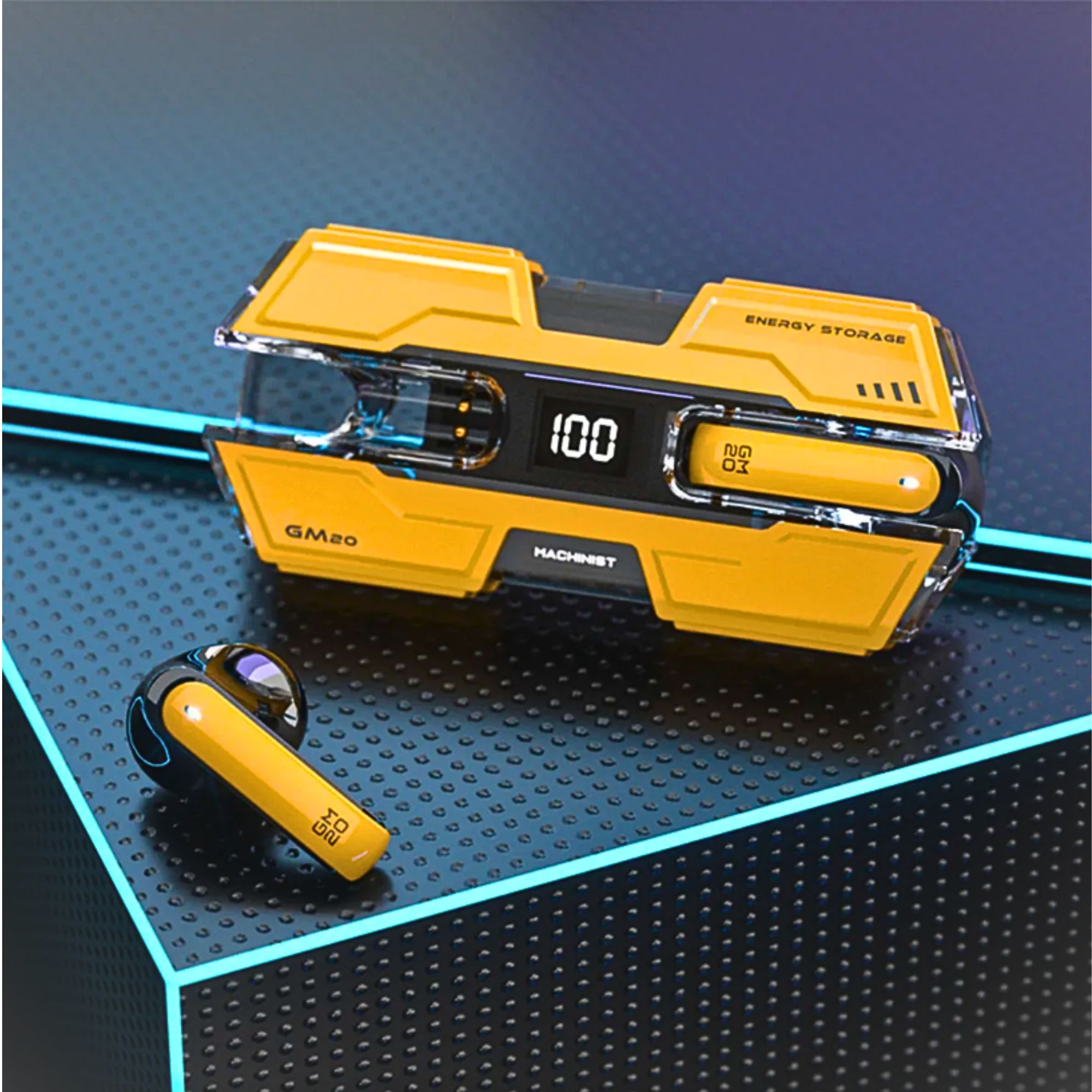 Foto 4 pulgar | Auriculares Inalámbricos Con Estuche De Carga Amarillo