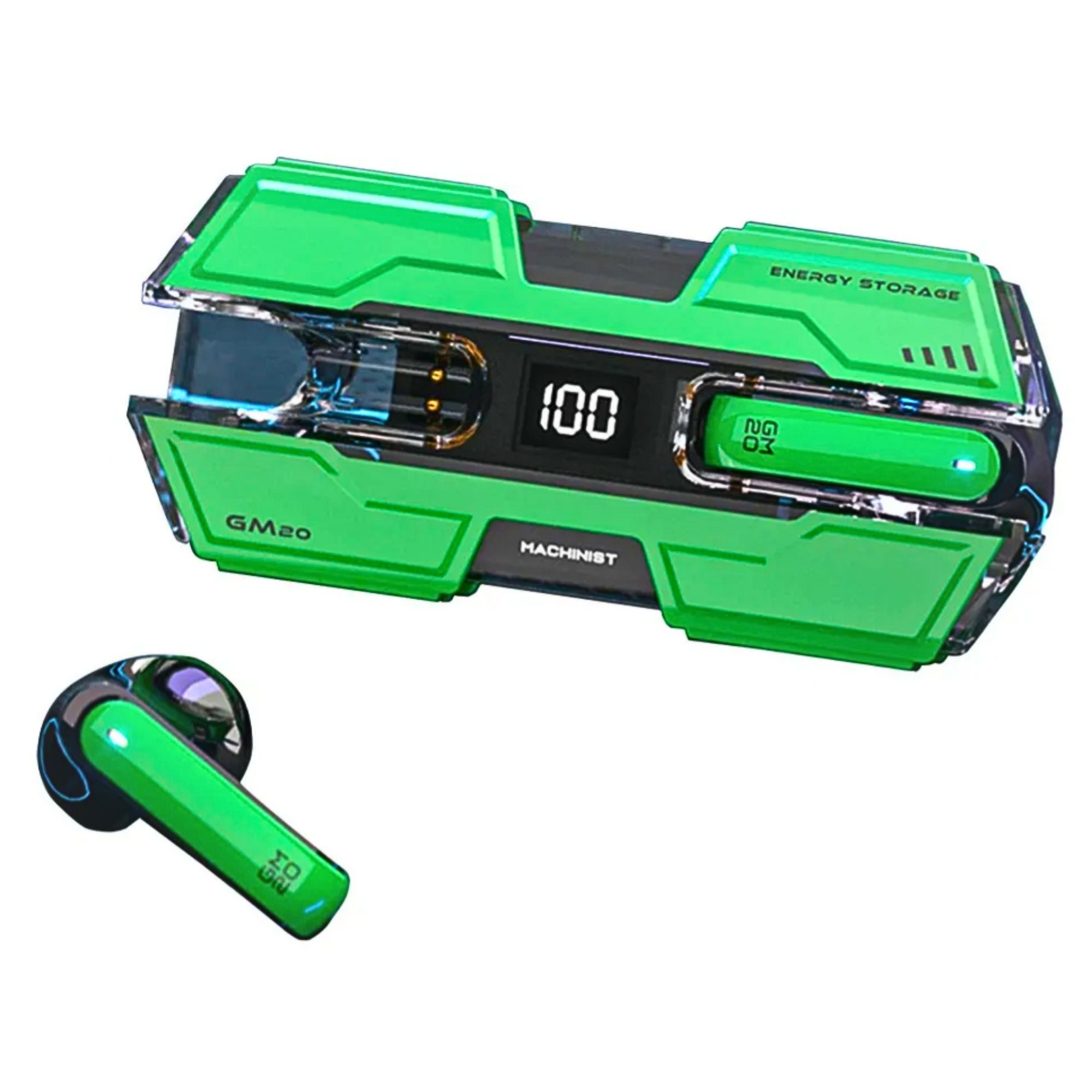 Foto 2 pulgar | Auriculares Inalámbricos Con Estuche De Carga Verde
