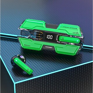 Foto 2 | Auriculares Inalámbricos Con Estuche De Carga Verde
