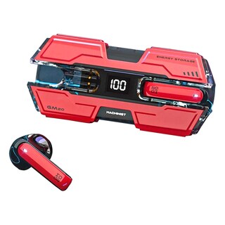 Foto 1 | Auriculares Inalámbricos Con Estuche De Carga Rojo