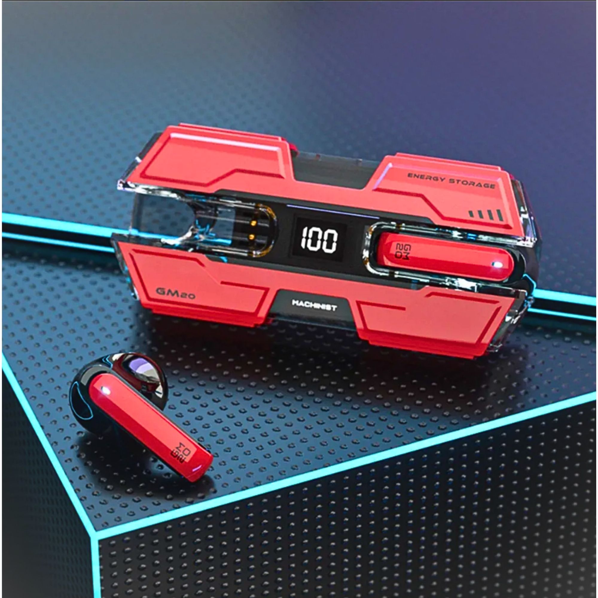 Foto 7 pulgar | Auriculares Inalámbricos Con Estuche De Carga Rojo