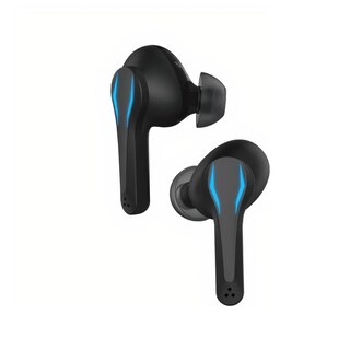 Foto 3 | Audífonos Gamer Bluetooth Inalámbricos Estuche Y Micrófono Luz Led Negro Con Azul Lab.g Multicolor