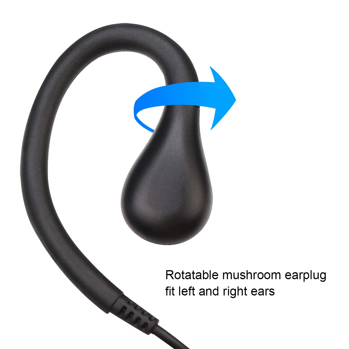 Foto 2 | Auriculares Walkie Talkie Retevis Eek007 Con Micrófono Para Rt22 (paquete De 10) - Venta Internacional.