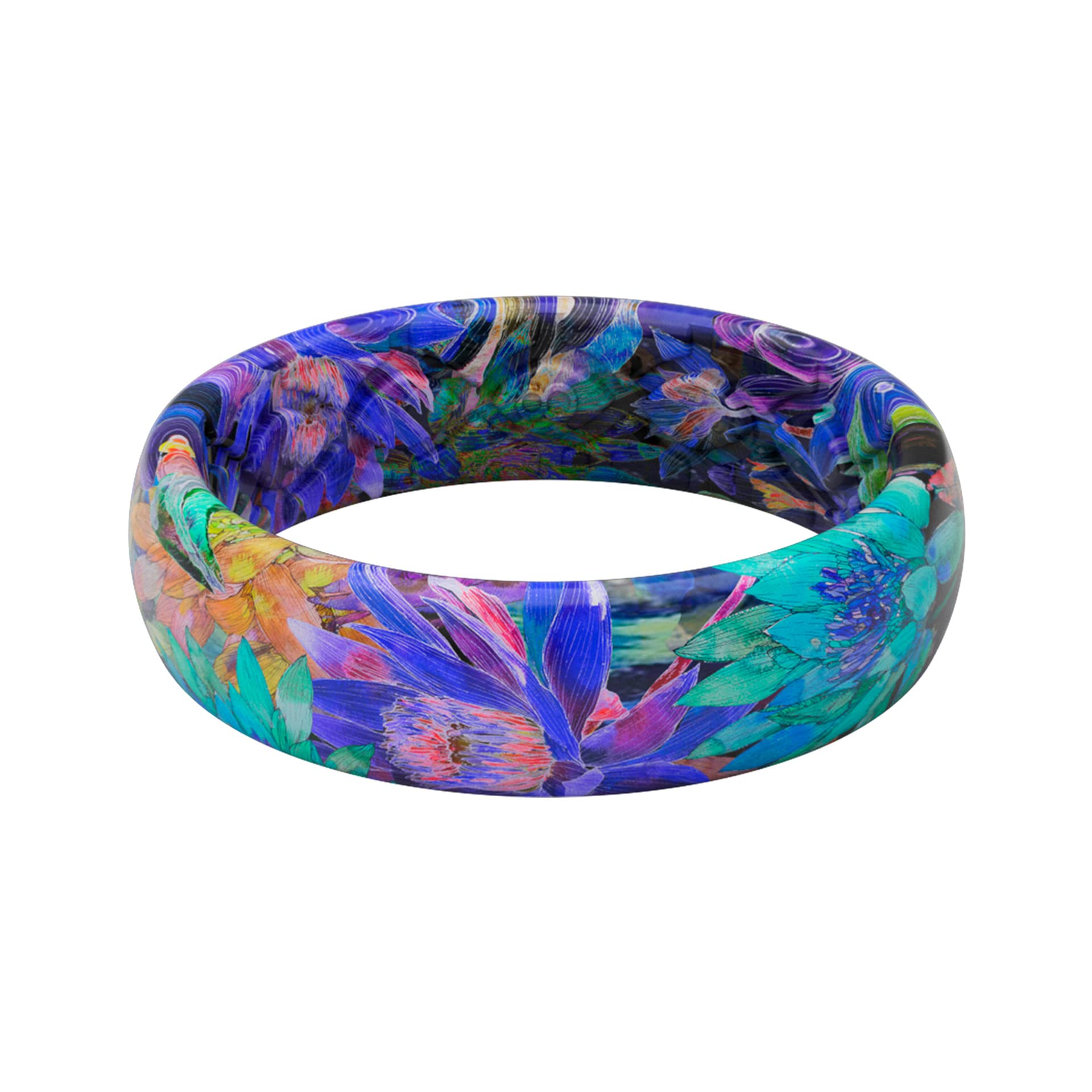 Anillo De Silicona Groove Life Aspire Twilight Blossom Tamaño 7 - Venta Internacional.