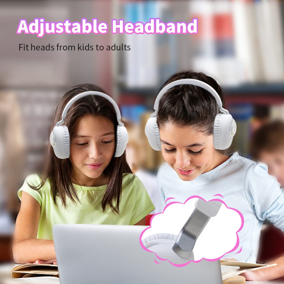 Foto 4 pulgar | Auriculares Inalámbricos Yusonic Con Luces Led Para Niños (blancos) - Venta Internacional.